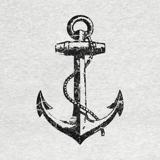 Distressed Anchor by lunabelleapparel